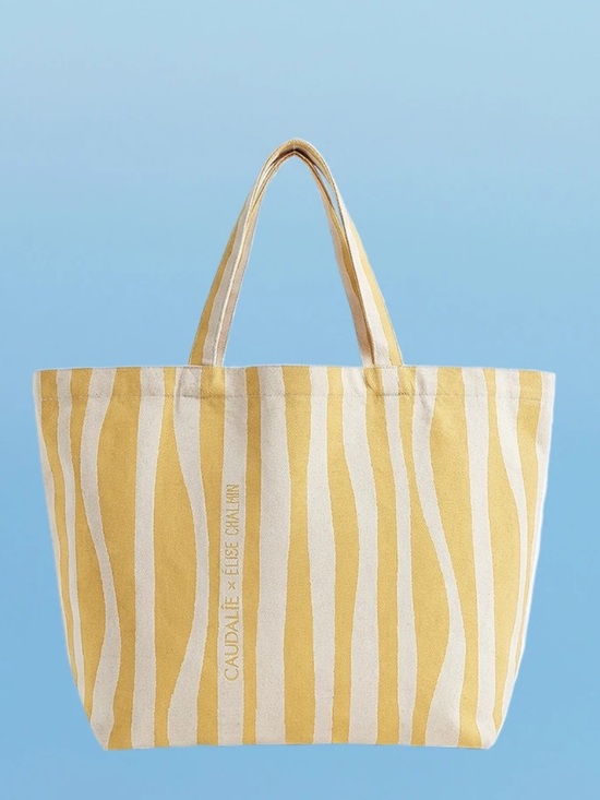 Handbags - Yellow Stripe Tote Bag
